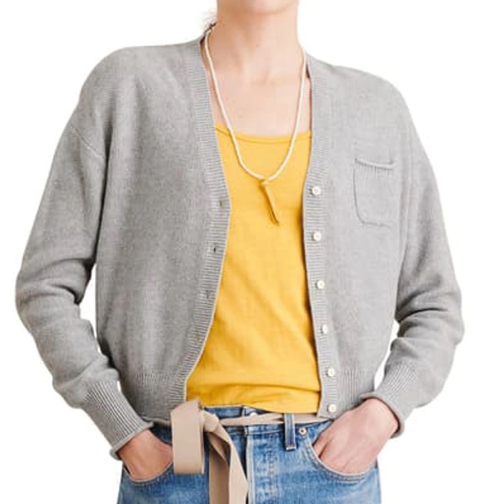 Alex Mill Seed Pocket Cardigan Sweater Cashmere Blend M